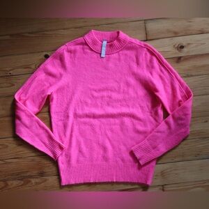 Hot Pink Athleta Transit Cashmere Sweater
